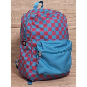 Dickies Laptop Backpack Spencers Exclusive  Blue Pink Checkered Skater Pre-owned